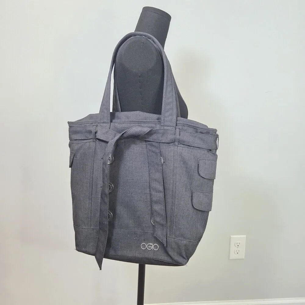 OGIO Woman’s  Stylish Laptop Tote Bag Gray Computer Office Bag